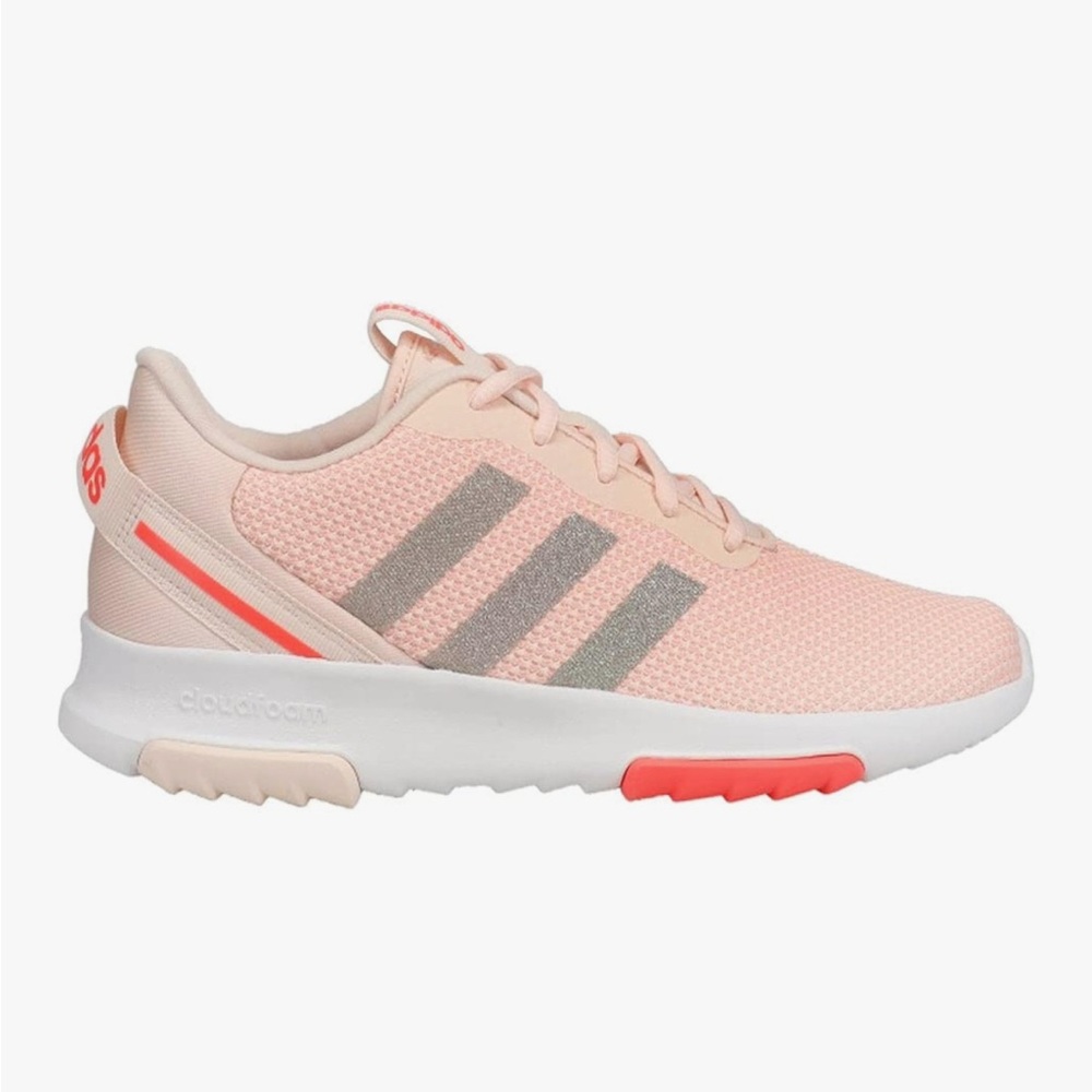 Adidas kids Peach and Gray Sneakers